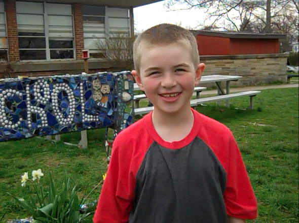 Mills Lawn third-grader Dane Beal is on a quest to raise funds for new trees for the school's grounds.