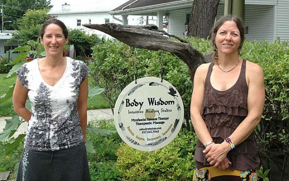 Patti Mielziner and Julie Pies recently moved to Yellow Springs to open their myofascial release and therapeutic massage studio, Body Wisdom.