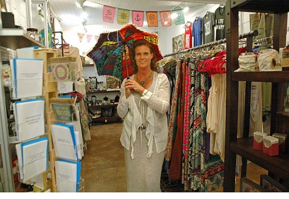 Last month Brenda Kennedy, owner of the Dayton Street vintage clothing store Dirty Fabulous, opened Urban Gypsy in the former location of Sweet Sanaa, 138 Dayton St., offering a wide variety of one-of-a-kind products from small businesses. While Iona Boutique has taken over the former Dirty Fabulous location, vintage clothing from the store is still available. (Photo by Diane Chiddister)
