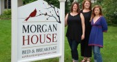 Stacey Wirrig, left, purchased the Arthur Morgan House Bed & Breakfast last year and is running it with host Wendy Pace, center, and head chef Erin Campbell. An open house at the B&B is Thursday, July 23, from 4 to 7 p.m. (Submitted photo)