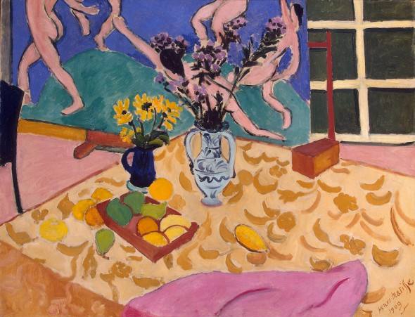 Truly, vivre la vie. Henri Matisse, "Still Life with Dance," 1909. (In the public domain)