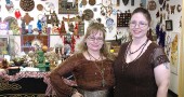 House of Ravenwood’s Marta Mari (left) and Lorelai Wessendorf stand in the store’s recently expanded square footage. The store has added a number of new displays and cases for their eclectic metaphysical wares. (Photo by Dylan Taylor-Lehman)