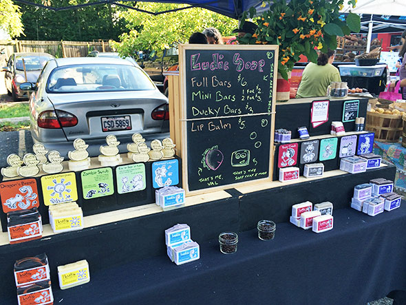 Ludic Soap at the Yellow Springs Farmers Market