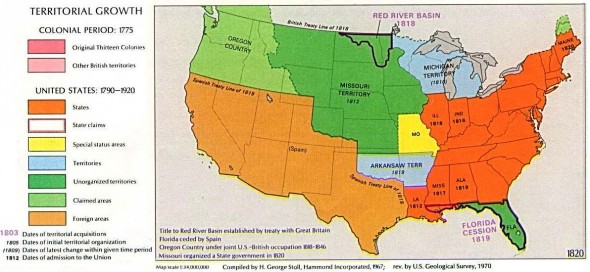 Note the Arkansas Territory, Noland's stomping grounds