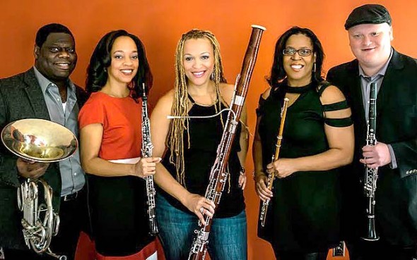 The Imani Winds will perform this Sunday, Feb. 21, at 7:30 p.m. at the First Presbyterian Church.