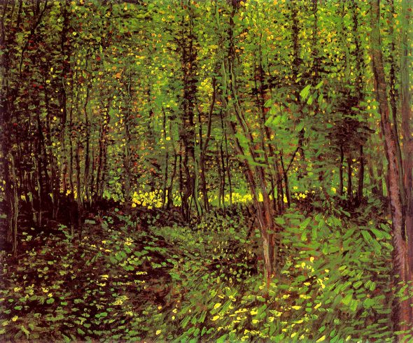 Vincent van Gogh, "Trees and Undergrowth," 1887. (Via Wikiart)