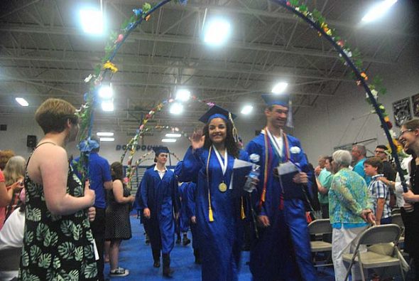 The Yellow Springs High School Class of 2016 was honored at commencement ceremonies Thursday, May 26. (Photos by Aaron Zaremsky)