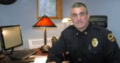 Officer Brian Carlson, a six-year veteran of the Yellow Springs police department, was named interim police chief on Monday, Jan. 23. He fills the vacancy left by former Chief David Hale, who resigned three weeks ago following the events of the New Year’s Eve Ball Drop. (Photo by Audrey Hackett)