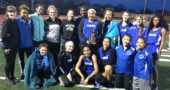 The YSHS girls track and field team posed with their second-place trophy after their impressive finish at the recent Waynesville Invitational. The team consists of, in the back row, from left: Lydia Fleetman, Keli Baxter, Stacia Strodes, Danielle Worsham, Aliza Skinner, Amani Wagner, Jasmine Davidson, Olivia Mitchell, Ivy Tebbe, Head Girls Coach Isabelle Dierauer and True Hall. In the front row, from left, are: Jude Meekin, Payden Kegley, Ayanna Madison, Dede Cheatom, Olivia Brintlinger-Conn and Julian Roberts. Not pictured are coaches Peter Dierauer, John Gudgel and Valerie Kirk. (Submitted photo)