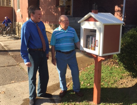 A new Little Free Library is now open to book-lovers just outside the YS United Methodist Church.