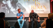 Actor, director and co-writer Bradley Cooper and supporting actor Dave Chappelle sat on the front stage of the Little Art Theatre, to speak about and answer questions on Bradley's new release of “A Star is Born” (Submitted photo by Frédéric Yonnet)