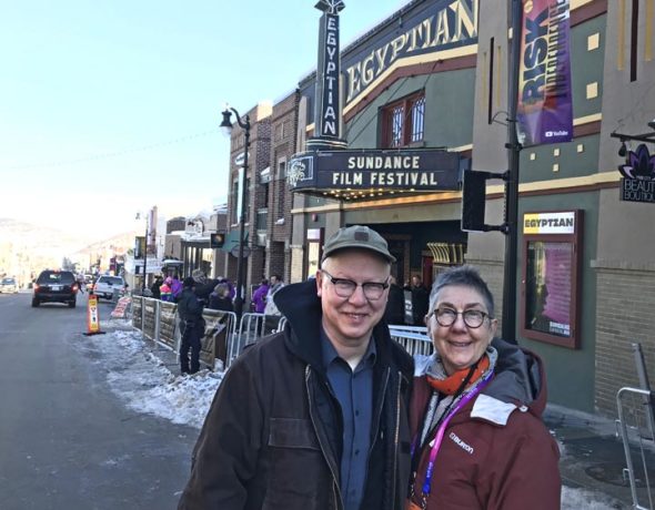  Steve Bognar and Julia Reichart are shown in Park City, Utah, where they last week attended the prestigious Sundance Film Festival to show their documentary, “American Factory.” The filmmakers brought home one of the festival’s top honors, the “Directing  Award: U.S. Documentary.” (Submitted photo)