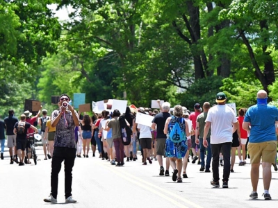 Marching for Black Lives in Yellow Springs