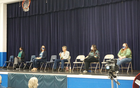 Candidates running for school board spoke at the Candidates Night on Oct. 19.