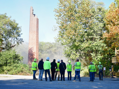 Watch tower: Antioch College's decommissioned smokestack comes down