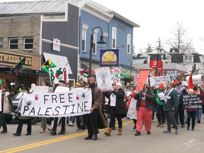 Yellow Springs protest calls for permanent ceasefire in Gaza