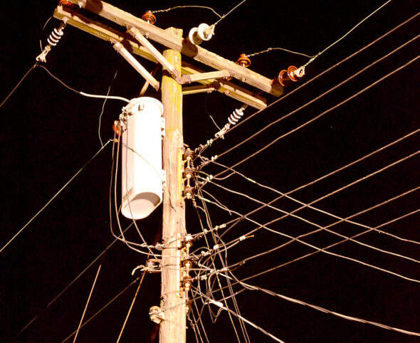 AT&T contractors will be conducting a simple inspection throughout the village for the next few days to determine if proposed fiber optics from Altafiber can be installed on existing power poles. (YS News Archive Photo by Matt Minde)